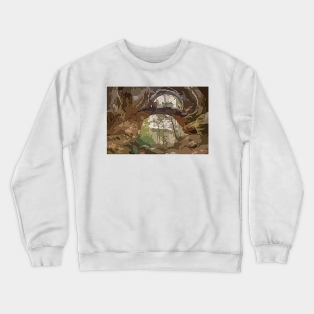 Red River Gorge Double Arch Painting Crewneck Sweatshirt by gktb